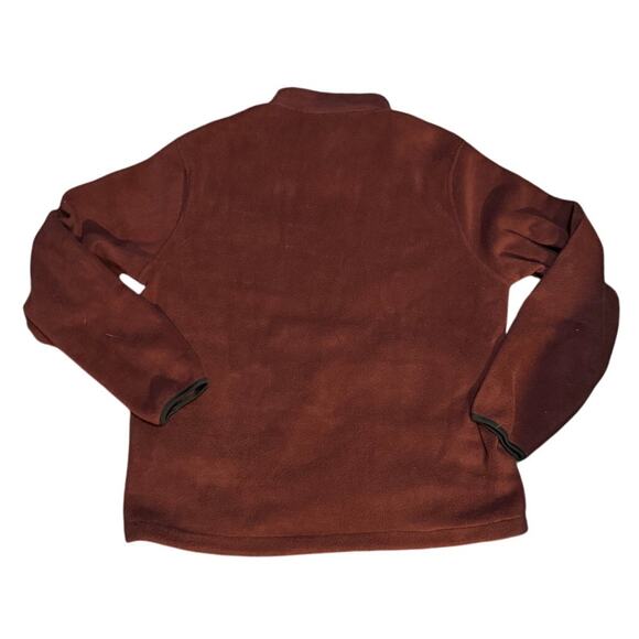 Woolrich Men’s Full-Zip Fleece Jacket — Mulberry Brown — Size L - Picture 3 of 7